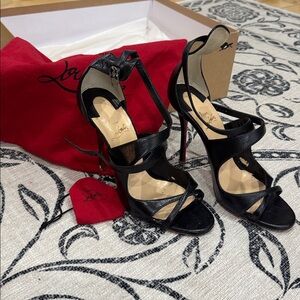 SOLD Christian Louboutin Malefissima Custom Black Heel